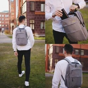 Рюкзак 3в1 BackPack Urban с USB и отделением для ноутбука до 17 Серый от компании bel-ok - магазин товаров для дома - фото 1