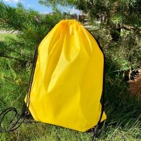 Рюкзак - мешок Tip для спортивной и сменной обуви / Компактный, сверхлегкий, усиленный Желтый от компании ART-DECO МАРКЕТ - магазин товаров для дома - фото 1