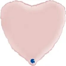 Шар (18''/46 см) Сердце, Розовый, Сатин, 1 шт. от компании ART-DECO МАРКЕТ - магазин товаров для дома - фото 1