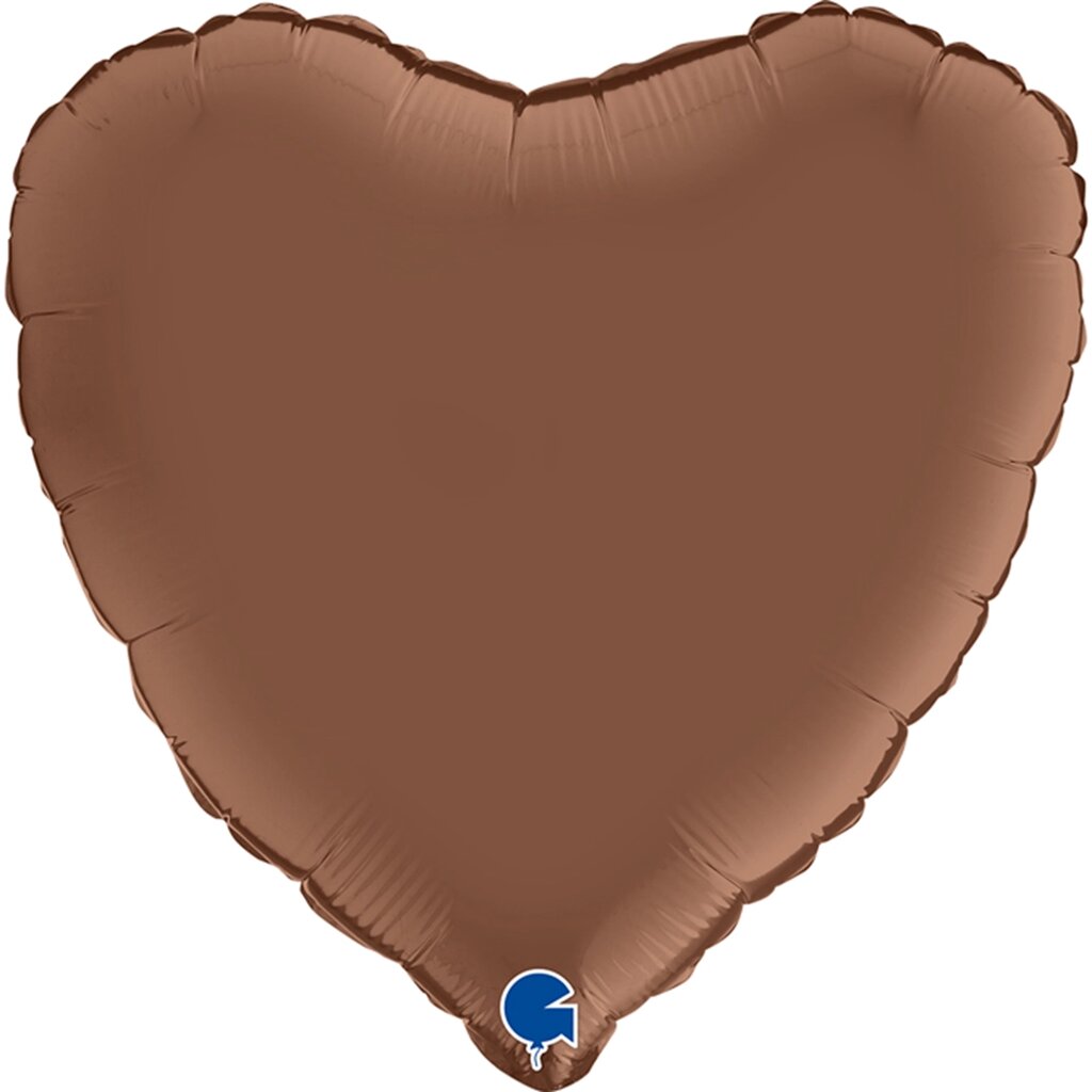 Шар (18''/46 см) Сердце, Шоколад, Сатин, 1 шт. от компании ART-DECO МАРКЕТ - магазин товаров для дома - фото 1