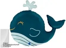 Шар (26''/66 см) Фигура, Счастливый кит, 1 шт. в уп. от компании ART-DECO МАРКЕТ - магазин товаров для дома - фото 1