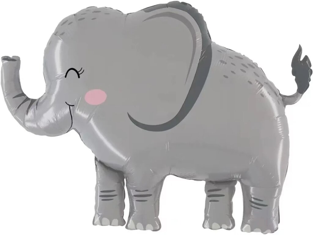 Шар (36''/91 см) Фигура, Слон, 1 шт. в уп. от компании ART-DECO МАРКЕТ - магазин товаров для дома - фото 1
