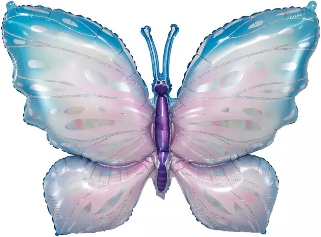 Шар (40''/102 см) Фигура, Воздушная бабочка, 1 шт. от компании ART-DECO МАРКЕТ - магазин товаров для дома - фото 1