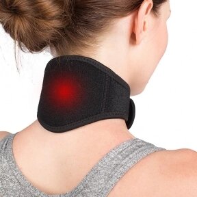 Шейный бандаж с магнитами Self heating neck guard band Черный от компании bel-ok - магазин товаров для дома - фото 1