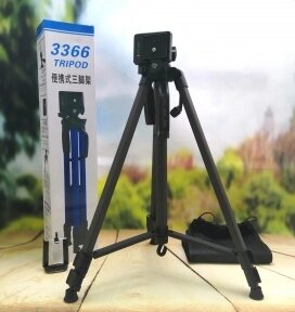 Штатив для камеры и телефона Tripod 3366 (52-140 см) с непромокаемым чехлом Кофейный от компании bel-ok - магазин товаров для дома - фото 1