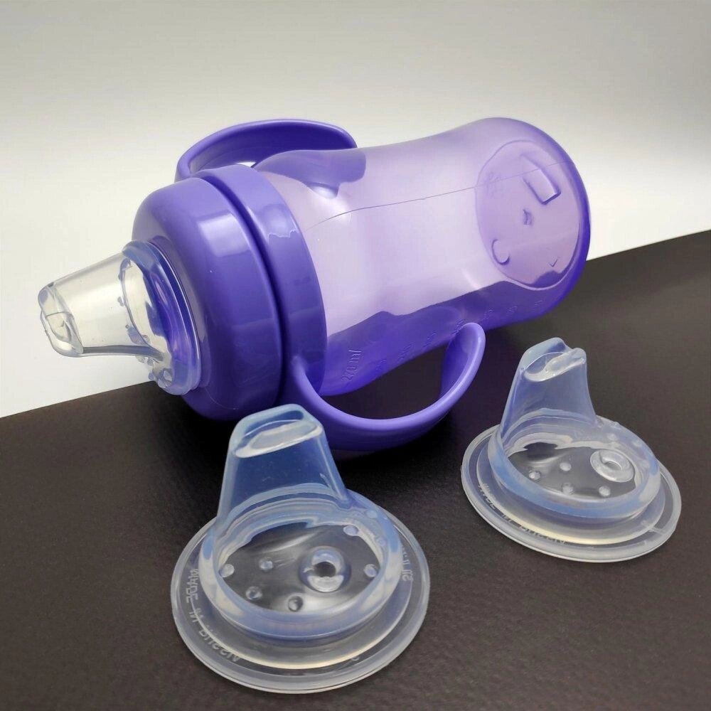 Силиконовый носик поильник (комплект 2 шт) BABY FLOW TWO для детских бутылочек от компании ART-DECO МАРКЕТ - магазин товаров для дома - фото 1