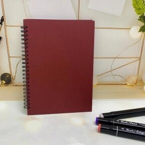 Скетчбук А5, 40 листов блокнот Sketchbook с плотными белыми листами для рисования (белая бумага, спираль) от компании ART-DECO МАРКЕТ - магазин товаров для дома - фото 1