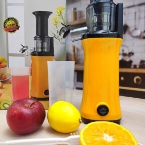 Соковыжималка электрическая шнековая Meileyi Juicing machine MLY-818B Оранжевая от компании bel-ok - магазин товаров для дома - фото 1