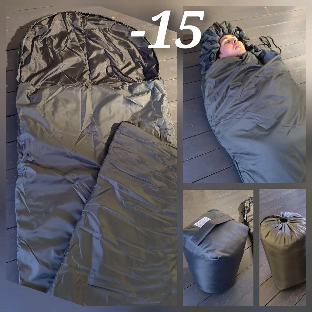 Спальный мешок с подголовником «Big Boy» одеяло Комфорт+ (225*72,  до -15С) РБ, цвет Микс от компании ART-DECO МАРКЕТ - магазин товаров для дома - фото 1