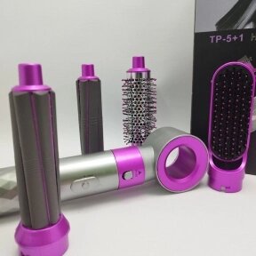 Стайлер для волос с пятью насадками Гранд 5в1 Hot Air Styler / Профессиональный фен - плойка / Набор 5в1 от компании bel-ok - магазин товаров для дома - фото 1