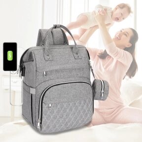 Сумка-рюкзак на коляску 1 Premium Class для мамы и ребёнка с непромокаемым отделением от компании ART-DECO МАРКЕТ - магазин товаров для дома - фото 1