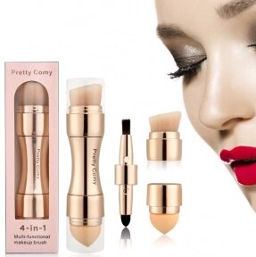 Супер компактная косметическая кисть для макияжа набор Makeup 4 в 1 от компании ART-DECO МАРКЕТ - магазин товаров для дома - фото 1