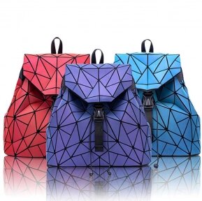 Светящийся неоновый рюкзак-сумка Хамелеон. Светоотражающий рюкзак Голубой NEW от компании ART-DECO МАРКЕТ - магазин товаров для дома - фото 1