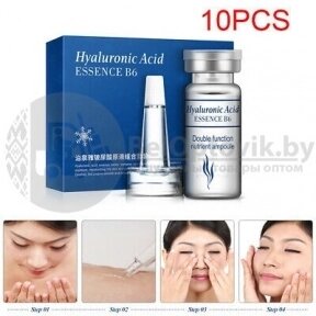 Сыворотка с гиалуроновой кислотой Bioaqua Hyaluronic Acid Essence B6, Набор 10 шт x 5ml от компании bel-ok - магазин товаров для дома - фото 1