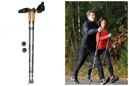 Телескопические палки для скандинавской ходьбы Nordic Walking Carbon 60, 2 шт от компании bel-ok - магазин товаров для дома - фото 1