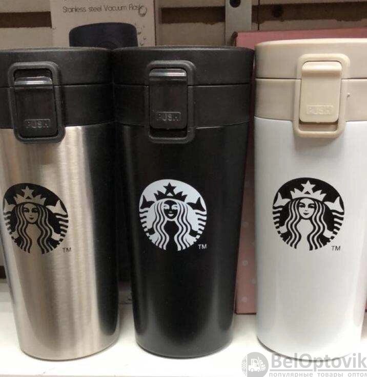 Термокружка Starbucks с фильтром Coffee (прорезиненное дно), 380 ml от компании bel-ok - магазин товаров для дома - фото 1