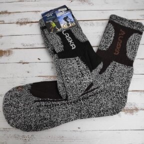 Термоноски Cool Pile Socks, размер 40-46 Alaska (черный узор) от компании bel-ok - магазин товаров для дома - фото 1