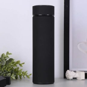 Термос - бутылка Life Vacuum Cup с ситечком / Матовый термос 500 мл. нержавеющая сталь Черный от компании bel-ok - магазин товаров для дома - фото 1