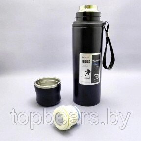 Термос вакуумный 1000 мл. Vacuum Cup из нержавеющей стали, чашка, клапан