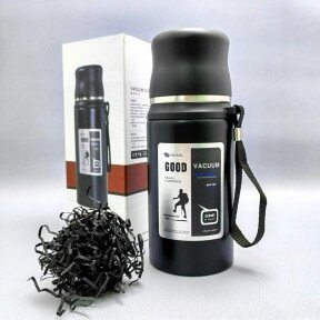 Термос вакуумный 600 мл. Vacuum Cup из нержавеющей стали, чашка, клапан от компании ART-DECO МАРКЕТ - магазин товаров для дома - фото 1