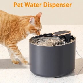 УЦЕНКА  Автоматическая поилка для кошек и собак Pet Water Dispenser 2118 (емкость 3 л), черная от компании ART-DECO МАРКЕТ - магазин товаров для дома - фото 1