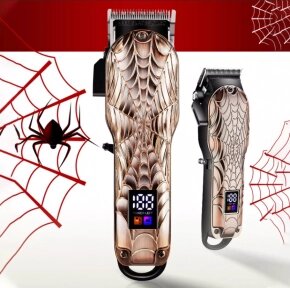 Уценка Машинка для стрижки волос, бритья бороды/усов Hair Clipper Geemy GM-6632 SKULL. Аккумулятор высокой ёмкости (5 от компании bel-ok - магазин товаров для дома - фото 1