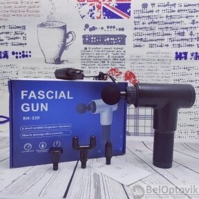 УЦЕНКА Массажер мышечный (массажный ударный пистолет) Fascial Gun Черный от компании bel-ok - магазин товаров для дома - фото 1