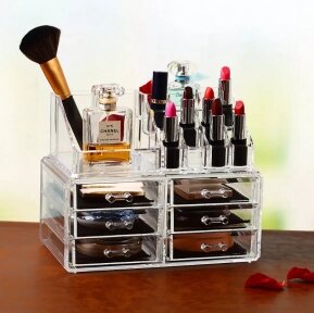 УЦЕНКА Органайзер акриловый для косметики Cosmetic Storage Box 6 полок от компании bel-ok - магазин товаров для дома - фото 1