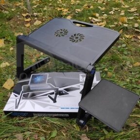 УЦЕНКА Складной cтолик Т9 трансформер для ноутбука Multifunctional Laptop Table  с вентиляцией и подставкой для мышки от компании bel-ok - магазин товаров для дома - фото 1