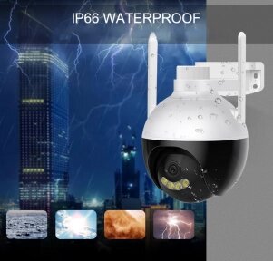 Уличная камера видео наблюдения Wi FI IP Smart Camera XYZ-Q18, 4 MP, 4 х-ZOOM (датчик движения, режимы от компании ART-DECO МАРКЕТ - магазин товаров для дома - фото 1