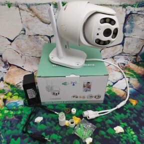 Уличная Wifi 1080P IP 66 Smart камера с микрофоном, ночное видение голосовой сигнал тревоги от компании ART-DECO МАРКЕТ - магазин товаров для дома - фото 1