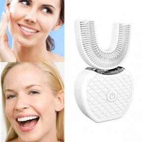 Ультразвуковая электрическая отбеливающая зубная щетка Toothbrush Cold Light Whitening Белый от компании bel-ok - магазин товаров для дома - фото 1