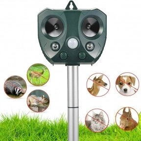 Ультразвуковой отпугиватель животных и птиц Solar Powered Animal / Bird Repeller на солнечных батареях от компании bel-ok - магазин товаров для дома - фото 1