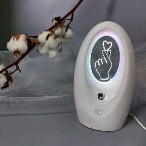 Ультразвуковой увлажнитель (аромадиффузор) воздуха ночник Humidifier Q2 с 3D подсветкой 320 ml от компании bel-ok - магазин товаров для дома - фото 1