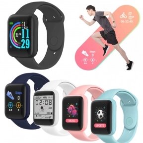 Умные часы Macaron Color Smart Watch Черный от компании bel-ok - магазин товаров для дома - фото 1