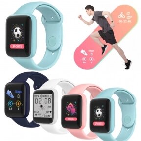 Умные часы Macaron Color Smart Watch Голубой от компании bel-ok - магазин товаров для дома - фото 1