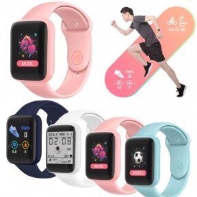 Умные часы Macaron Color Smart Watch Розовый от компании bel-ok - магазин товаров для дома - фото 1