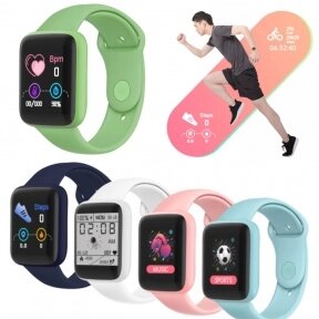 Умные часы Macaron Color Smart Watch Зеленый от компании bel-ok - магазин товаров для дома - фото 1