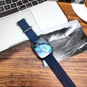 Умные часы Smart Watch  Ultra  Серебро - синий от компании ART-DECO МАРКЕТ - магазин товаров для дома - фото 1