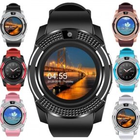 Умные часы Smart Watch V8  Черные от компании bel-ok - магазин товаров для дома - фото 1