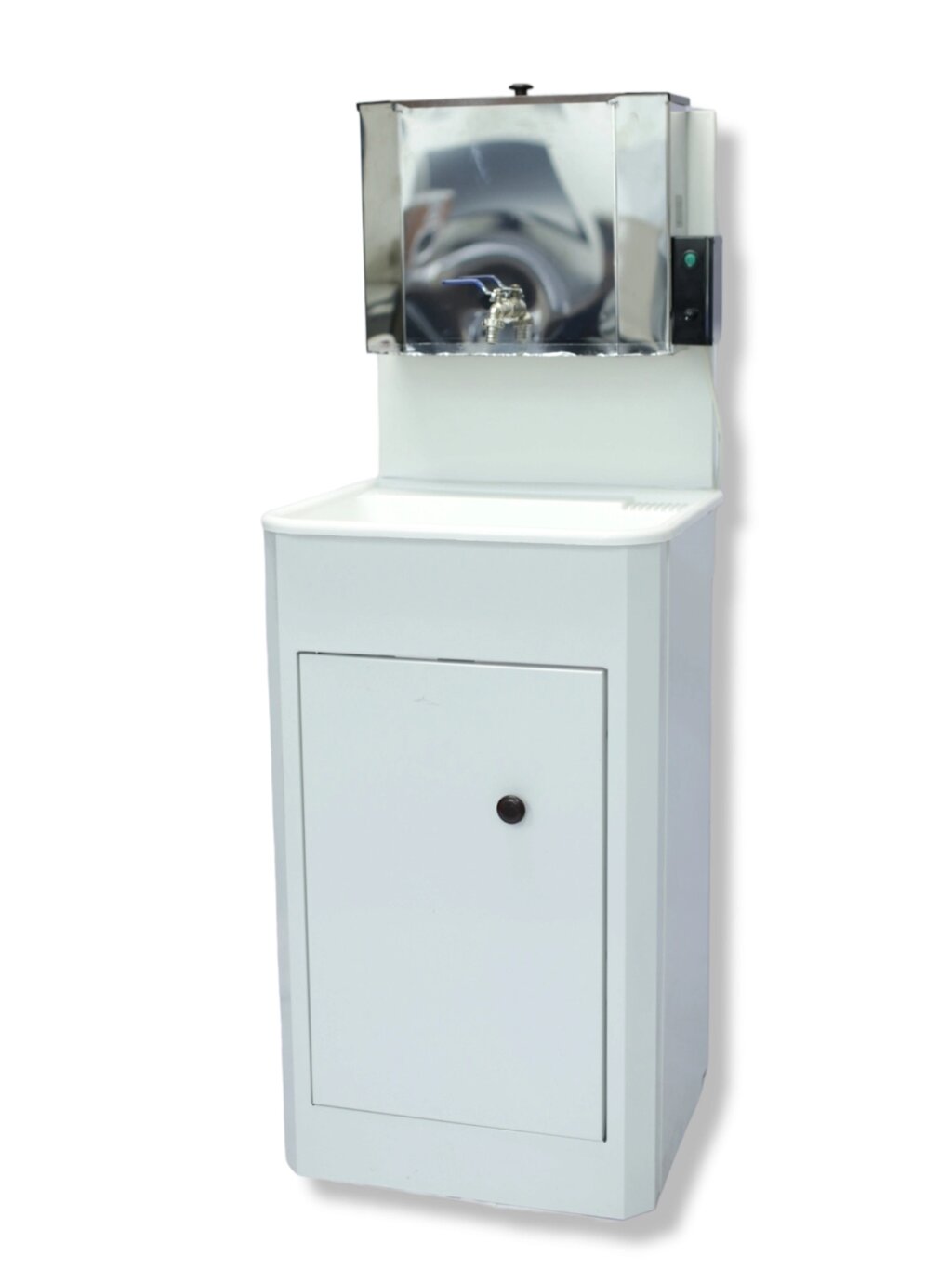 Умывальник «Дачный» с водонагревателем «Петромаш ЭВБО-15Н» (белый, мойка пластик) от компании ART-DECO МАРКЕТ - магазин товаров для дома - фото 1