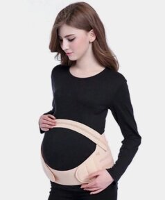 Универсальный бандаж для беременных Belly brace pelvic support shrink abdomen Бежевый размер L от компании bel-ok - магазин товаров для дома - фото 1