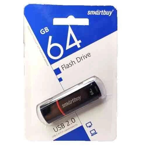 Usb flash накопитель 64 GB Smartbuy Crown Black от компании ART-DECO МАРКЕТ - магазин товаров для дома - фото 1