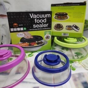 Вакуумная многоразовая крышка Vacuum Food Sealer 19 см (цвет Mix) от компании ART-DECO МАРКЕТ - магазин товаров для дома - фото 1