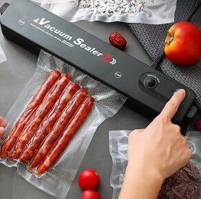 Вакуумный упаковщик (запайщик) продуктов Vacuum Sealer Z (2 режима работы 10 пакетов в подарок) от компании bel-ok - магазин товаров для дома - фото 1