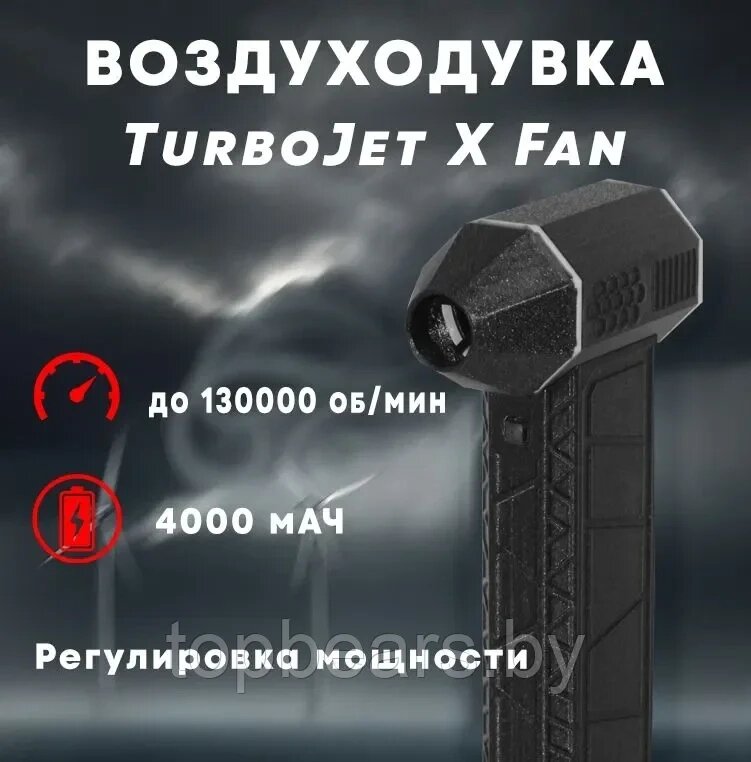 Воздуходувка портативная аккумуляторная TurboJet X Fan от компании Art-deco магазин товаров для дома - фото 1