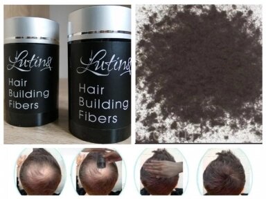 Загуститель волос Lutino Hair building fibber (Black), 25g от компании bel-ok - магазин товаров для дома - фото 1