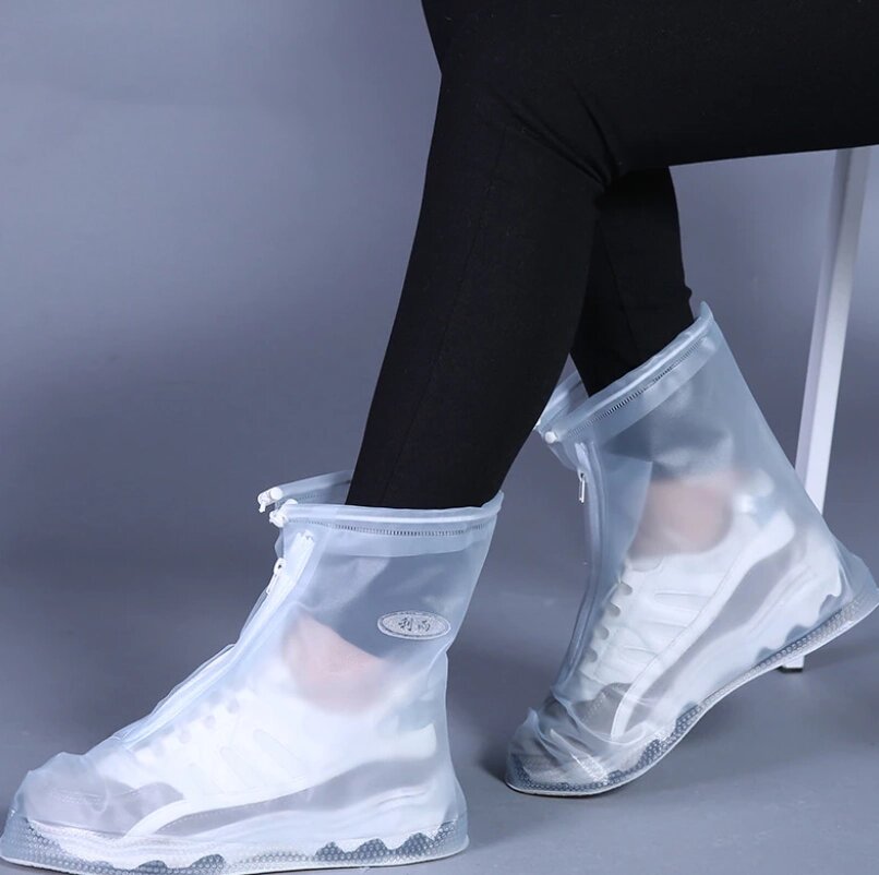 Защитные чехлы (дождевики, пончи) для обуви от дождя и грязи с подошвой цветные, Белые р-р 43-44 (2XL) от компании ART-DECO МАРКЕТ - магазин товаров для дома - фото 1
