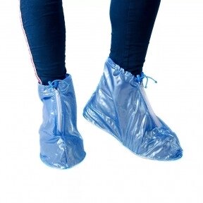 Защитные чехлы (дождевики, пончи) для обуви от дождя и грязи с подошвой цветные р-р 41-42 (XL) Синие от компании ART-DECO МАРКЕТ - магазин товаров для дома - фото 1