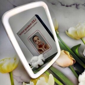 Зеркало косметическое настольное с LED - подсветкой (3 светорежима) Makeup Mirror от компании bel-ok - магазин товаров для дома - фото 1